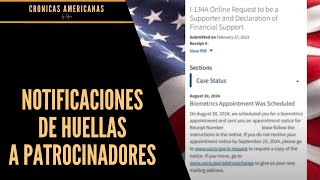 COMENZARON A LLEGAR LAS NOTIFICACIONES DE HUELLAS A PATROCINADORES DEL PAROLE HUMANITARIO [upl. by Armalda]