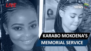 Memorial service for Karabo Mokoena [upl. by Miranda171]