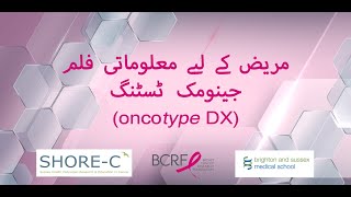 Understanding your Oncotype DX test result A short patient information film Urdu [upl. by Ahsinrac]