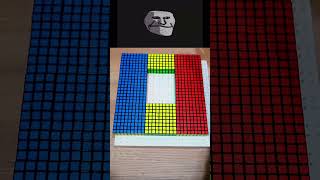 Making Romania 🇷🇴 With Rubik’s Cubes rubikscube shorts [upl. by Bealle]