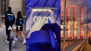 Initials that belong together TikTok Compilation  Soulmate initials  TikTok Compilation  🤍❤️🤍 [upl. by Maiah]