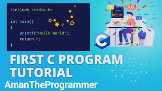 First C Program  AmanTheProgrammer  coding viralvideo clanguage java programmer [upl. by Dott766]