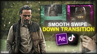 How To Make Best Smooth Swipe Down Transition Tutorial  After Effects [upl. by Mortensen]