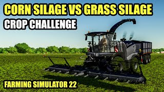 FS22 CORN SILAGE vs GRASS SILAGE Crop Challenge  Farming Simulator 22 [upl. by Mochun]