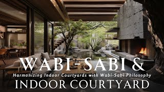 WABI SABI Philosophy amp Indoor Courtyards Harmony  Embracing Serenity amp Nature Inspired Living [upl. by Celestyn]