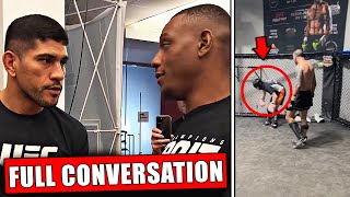 Jamahal Hill RUNS INTO Alex Pereira before UFC 300 Matt Brown makes TROLL QUIT in SPARRING  VIDEO [upl. by Ogdan]