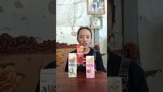 makan serba pocky mini subscribe shorts mukbang [upl. by Patricia]