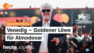 heute journal vom 07092024 75 Jahre Bundestag Goldener Löwe für Pedro Almodóvar [upl. by Iturk109]