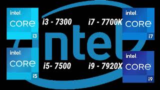 intel i37300 vs i57500 vs i77700K vs i97920X 7th Gen Desktop Processor l Spec Comparison [upl. by Nnylear]