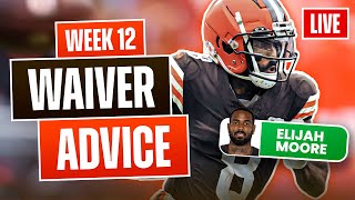 Fantasy Football Week 12 Waiver Wire Advice  Players to Add and Drop 2024 [upl. by Chappy]