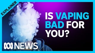 What do we know about the effects of vaping and is it safe  ABC News [upl. by Regor625]