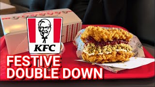 NEW KFC Festive Double Down  w SPECIAL GUEST  November 2024 [upl. by Ahsilat555]