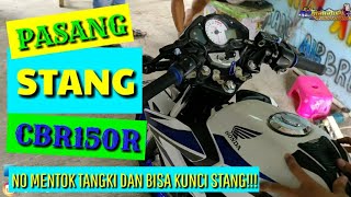 Modifikasi cb 150r pake stang jepit ori cbr 150r  Rekomendasi stangjepit CB150R [upl. by Letnahs]