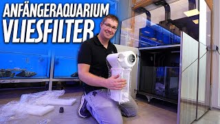 Der Vliesfilter  Anfängeraquarium Meerwasser bei PlanktonPlus Aquaristik [upl. by Hanas]