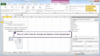 Comment analyser des données avec le tableau croisé dynamique avec Excel 2010 [upl. by Byrdie]