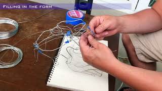 Wire Sculpture Tutorial [upl. by Annayak]