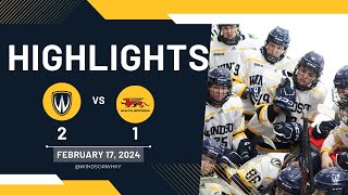 Lancer Womens Hockey Vs Guelph Gryphons February 17 2024 Highlights [upl. by Ytsirk682]