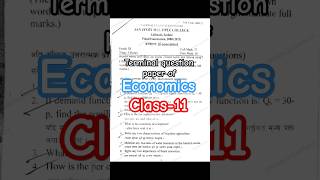 Class 11 economics terminal Question paper 2080  class11 questionpaper neb [upl. by Ange633]