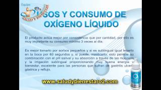 Uso y consumo de Synergy O2 wwwsaludybienestaro2com [upl. by Annairda535]