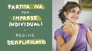 PARTITA IVA  Regime di CONTABILITÀ SEMPLIFICATA per IMPRESE individuali [upl. by Geller]