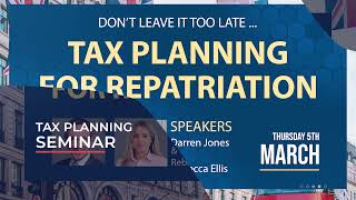 Tax Planning Seminar with the deVere Group [upl. by Calvina]