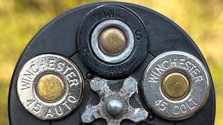 45 ACP vs 45 Colt vs 410 Slug Not Even Close [upl. by Alrzc]