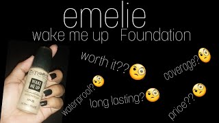 Emelie foundation honest review price emelie wake me up foundation [upl. by Sivolc]