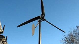 Eigenbau Windgenerator mit Nabendynamo und Rohrfluegel Homemade wind turbine [upl. by Novad234]