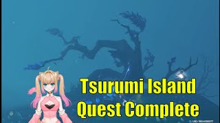 Tsurumi Island Quest and Explore Clear the Fog Milameowz  Genshin Impact [upl. by Einnaj]