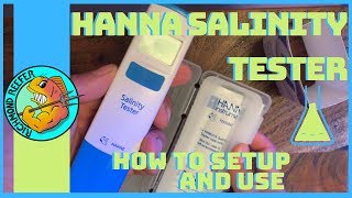 Hanna Instruments Waterproof Salinity Tester  How to Setup And Use [upl. by Ailedroc]