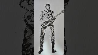 Brent Kutzle Drawing onerepublic bassist art 원리퍼블릭 [upl. by Issor]