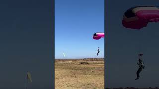 SA Skydiving  AFF Learning Resources  Landings  Great 2 stage flare light winds [upl. by Anirahc]