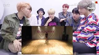 BTS react BLACKPINK AIIYL DANCE PRACTICE [upl. by Mendelsohn]