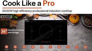 Empava 36quot Induction Hob Electric Cooktop  Best 5 Burner Induction Cooktop for Modern Kitchens [upl. by Ahsyak638]