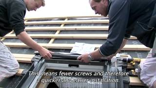 Easier installation with the new VELUX roof windows [upl. by Ellerrad]