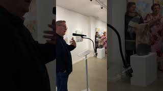 Chris Orchard shares inspiring poetic interpretations at Colin Pennock amp Jeff Minchams opening [upl. by Schulein]