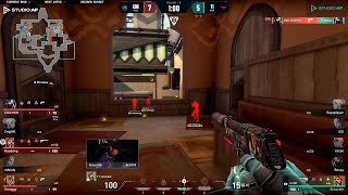 T1 Xccurate 1v3 Clutch vs EDward Gaming  AfreecaTV Valorant League 2023 [upl. by Bartko426]