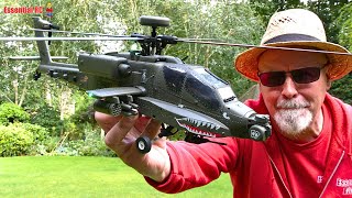 Ultimate RC Attack Helicopter  Boeing AH64 Apache  Eachine E250 [upl. by Hazeefah]