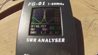 YouKits FG 01 Antenna SWR Analyzer with Chameleon Antenna Test [upl. by Corotto419]