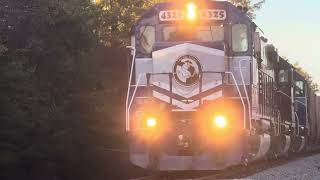 LSRC 4325 LSRC 302 amp LSRC 6301 Southbound in Alpena Mi on October 16th 2024 [upl. by Ricardama]