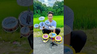 Hip Hop Drums Set Senior Musical Band Instruments with 3 Drums 1 Dish 1 Stool amp Sticks🔥 [upl. by Dupin854]