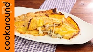 Crêpes con provola e funghi al forno  Tutorial ricetta [upl. by Namreg105]