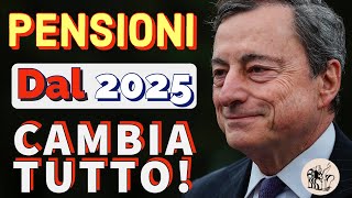 💥 PENSIONI 👉 DAL 2025 CAMBIERÀ TUTTO❗️📌 ADEGUAMENTO DEI REQUISITI ETÀ PENSIONABILE ❇️ [upl. by Eireva]