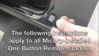 One Button Remote Instructions  Micorp Dealer Services [upl. by Aem]