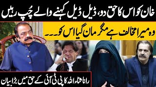 NO Deal Khan Ko Uska Haq Do  Rana Sanaullahs Big Statement about PTI  Public News [upl. by Jany768]