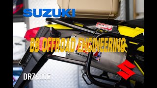 Ep 13 Suzuki DRZ400E BampB Engineering Top Carry Rack and Side Panniers Installation [upl. by Bobina736]