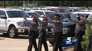 Police honor fallen K9 unit [upl. by Anayek]