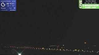 🟢 1632024 LIVE LANZAROTE AIRPORT  CLOSEST WEBCAM  Daytime 227 [upl. by Kipper]