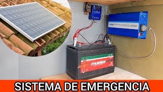 Instalar Sistema de ENERGIA SOLAR en Vivienda Ideal para Cortes de Luz [upl. by Schlenger]