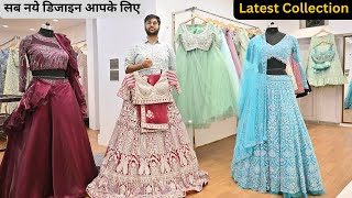 Latest Crop Top Lehenga Collection In Chandni Chowk  Designer Crop Top Lehenga  indowestern [upl. by Ihcehcu]